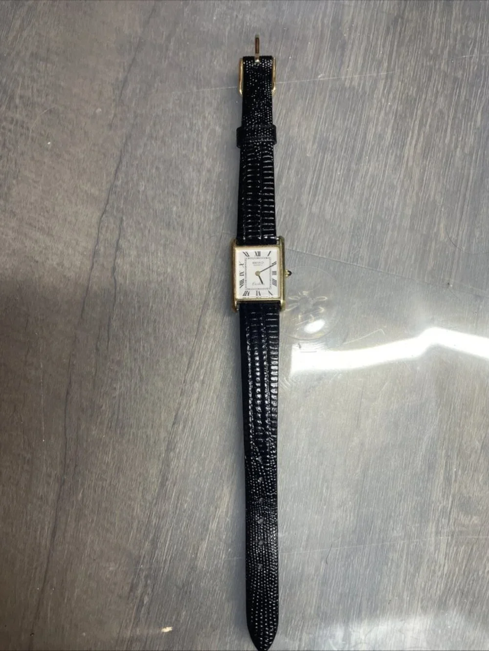 Ladies Seiko Exceline Tank Watch 8420-5540 JAPAN TESTED! New Battery
